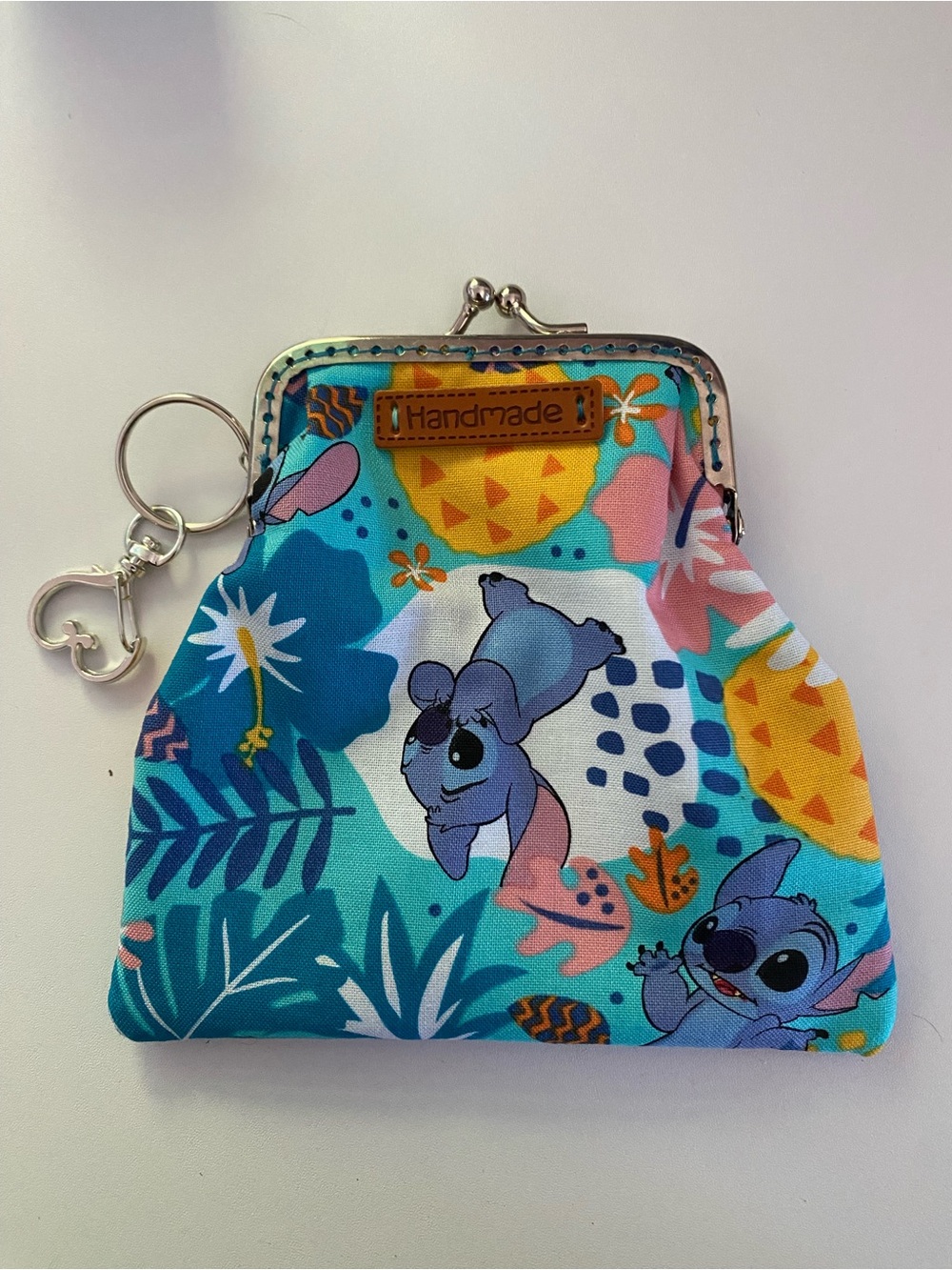Disney’s Stitch Handmade Coin Purse with Keyring